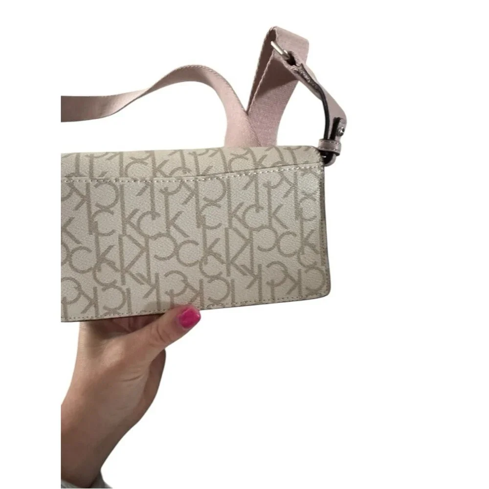 Calvin Klein crossbody bag, specifically identified as a Charlie Flap Crossbody - Picture 5 of 5
